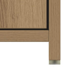Baderomsskap Artisan Eik 30X30X183,5 Cm Konstruert Tre