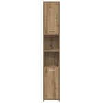Baderomsskap Artisan Eik 30X30X183,5 Cm Konstruert Tre