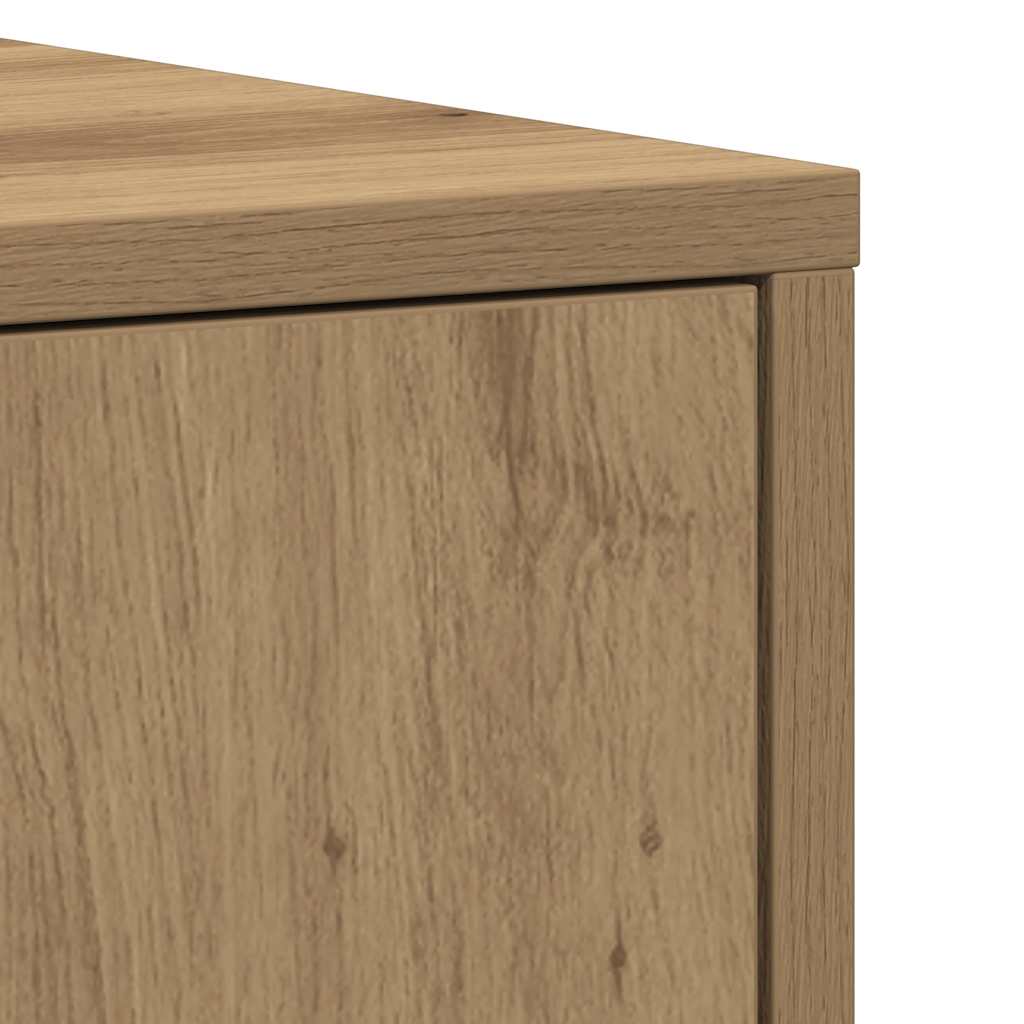 Baderomsskap Artisan Eik 30X30X183,5 Cm Konstruert Tre