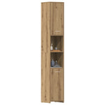 Baderomsskap Artisan Eik 30X30X183,5 Cm Konstruert Tre