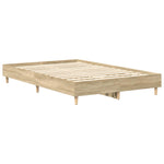 Sengeramme Uten Madrass Sonoma Eik 120X200 Cm Konstruert Tre