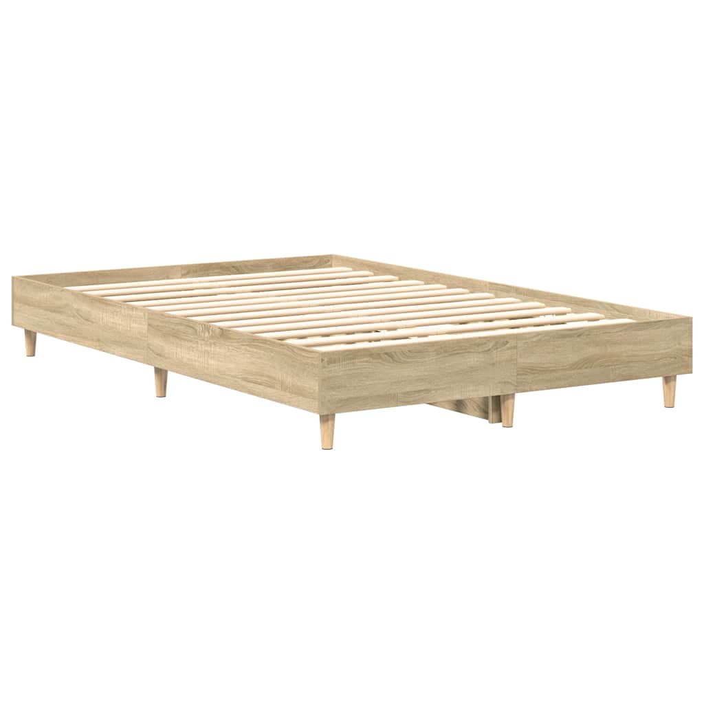 Sengeramme Uten Madrass Sonoma Eik 120X200 Cm Konstruert Tre
