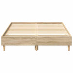Sengeramme Uten Madrass Sonoma Eik 120X200 Cm Konstruert Tre