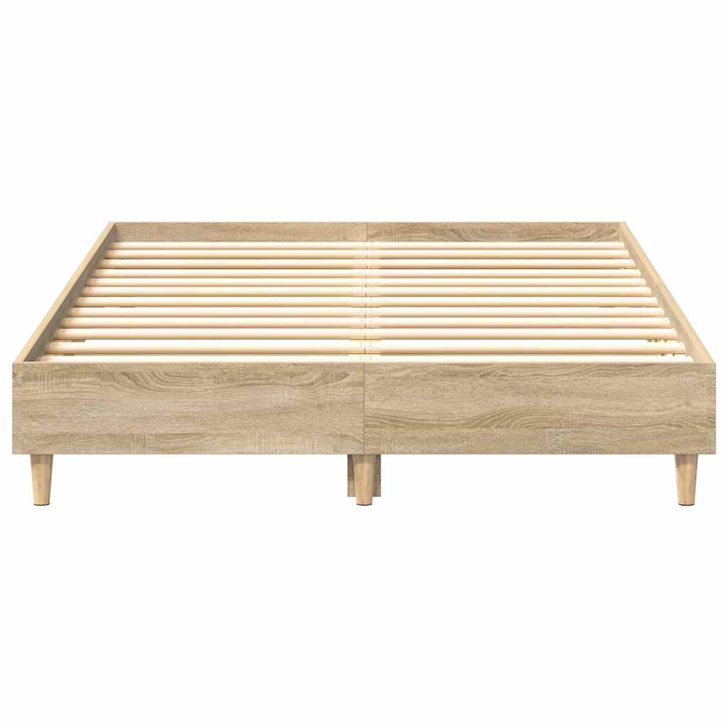 Sengeramme Uten Madrass Sonoma Eik 120X200 Cm Konstruert Tre