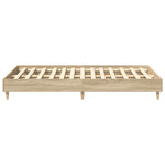 Sengeramme Uten Madrass Sonoma Eik 120X200 Cm Konstruert Tre