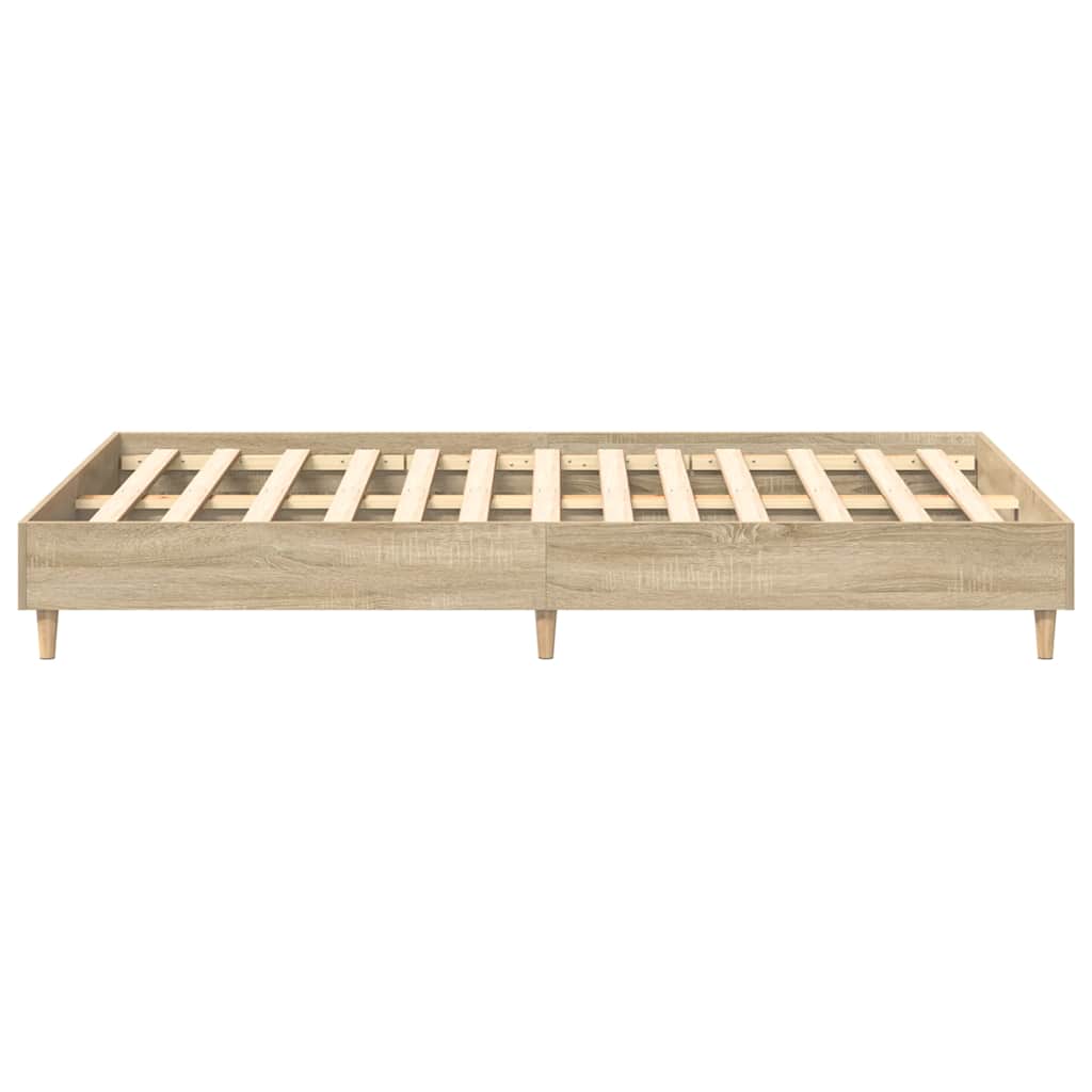 Sengeramme Uten Madrass Sonoma Eik 120X200 Cm Konstruert Tre
