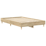 Sengeramme Uten Madrass Sonoma Eik 120X200 Cm Konstruert Tre