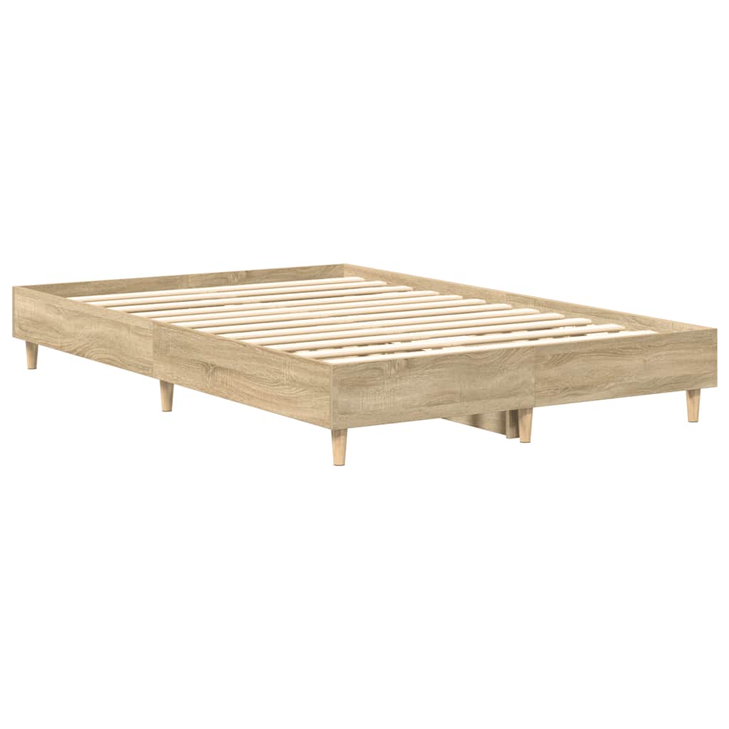 Sengeramme Uten Madrass Sonoma Eik 120X200 Cm Konstruert Tre
