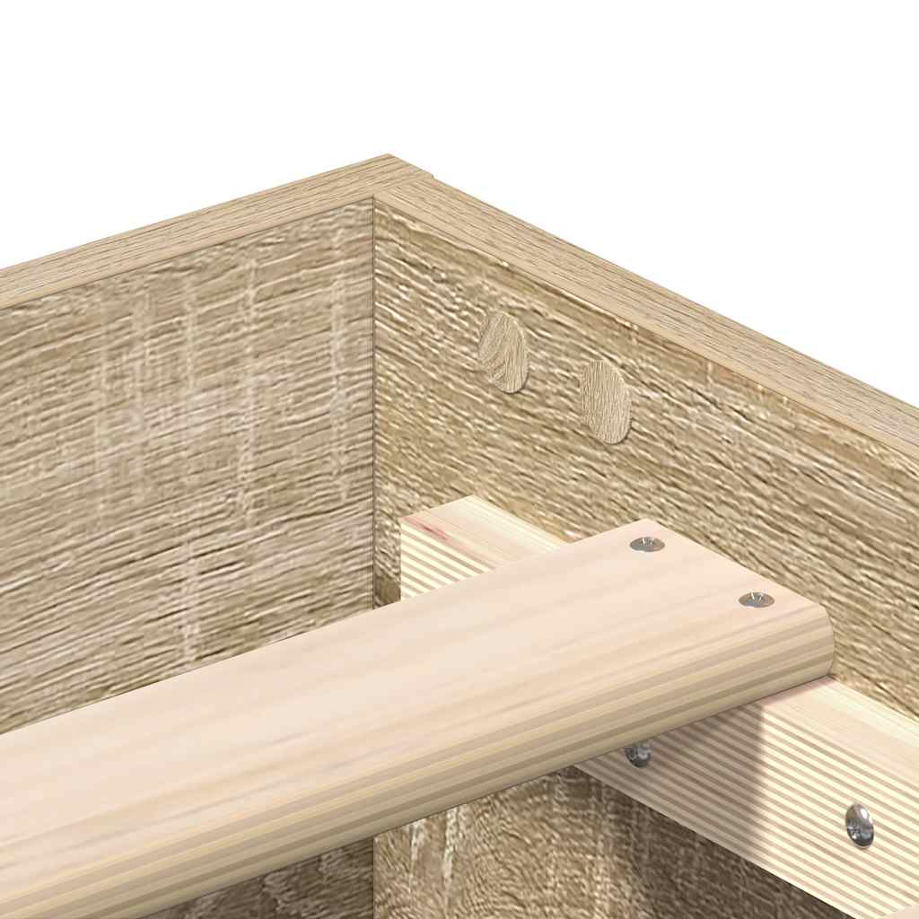 Sengeramme Uten Madrass Sonoma Eik 120X200 Cm Konstruert Tre