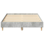 Sengeramme Uten Madrass Betonggrå 120X200 Cm Konstruert Tre