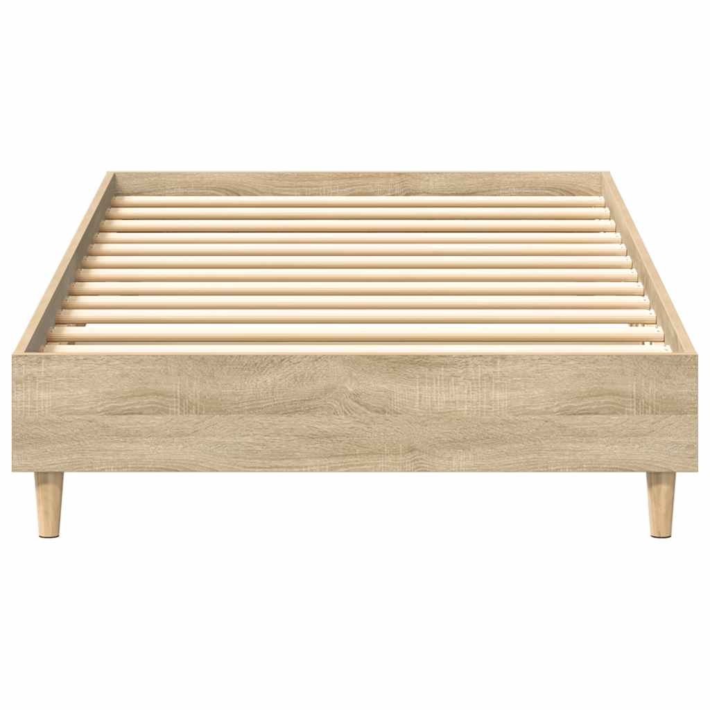 Sengeramme Uten Madrass Sonoma Eik 100X200 Cm Konstruert Tre