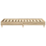 Sengeramme Uten Madrass Sonoma Eik 100X200 Cm Konstruert Tre