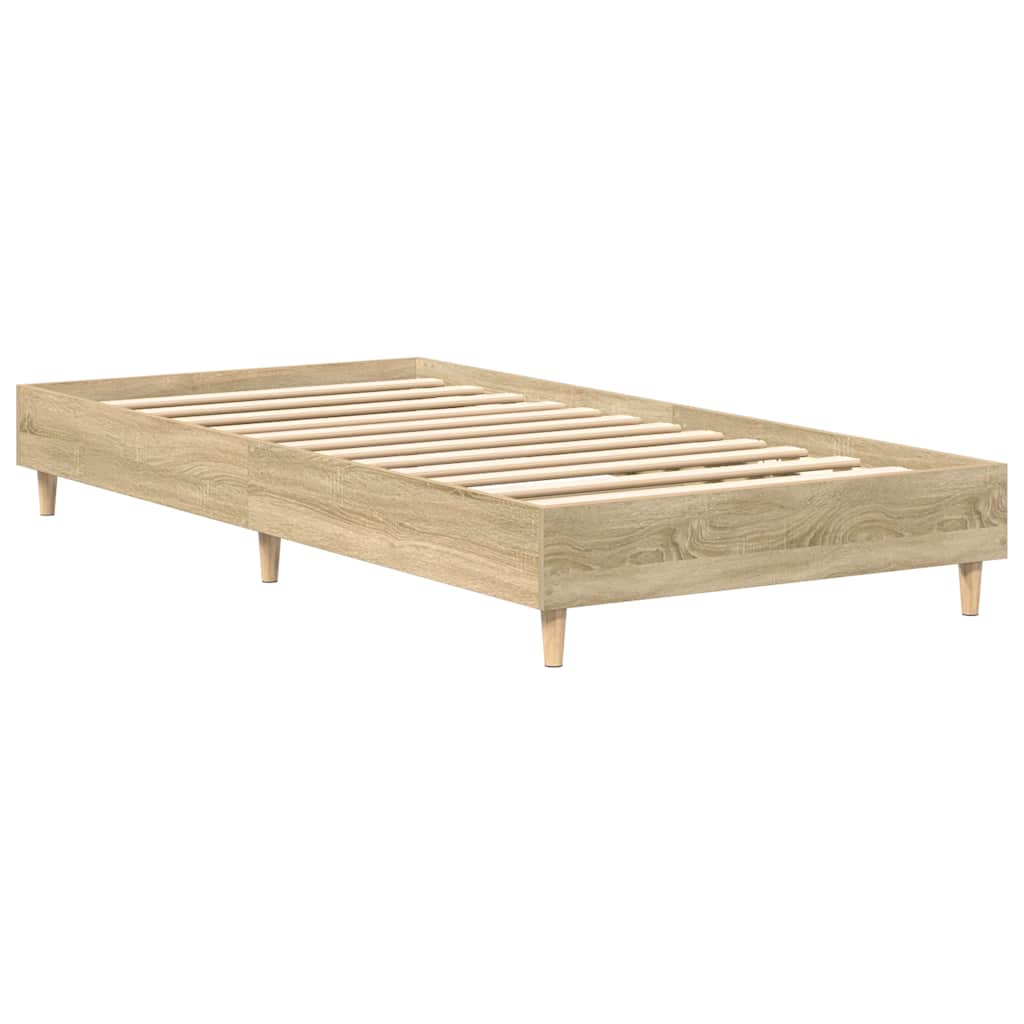 Sengeramme Uten Madrass Sonoma Eik 100X200 Cm Konstruert Tre