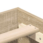 Sengeramme Uten Madrass Sonoma Eik 100X200 Cm Konstruert Tre