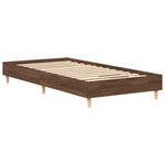 Sengeramme Uten Madrass Brun Eik 100X200 Cm Konstruert Tre