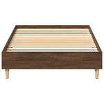 Sengeramme Uten Madrass Brun Eik 100X200 Cm Konstruert Tre