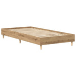 Sengeramme Uten Madrass Artisan Eik 100X200 Cm Konstruert Tre