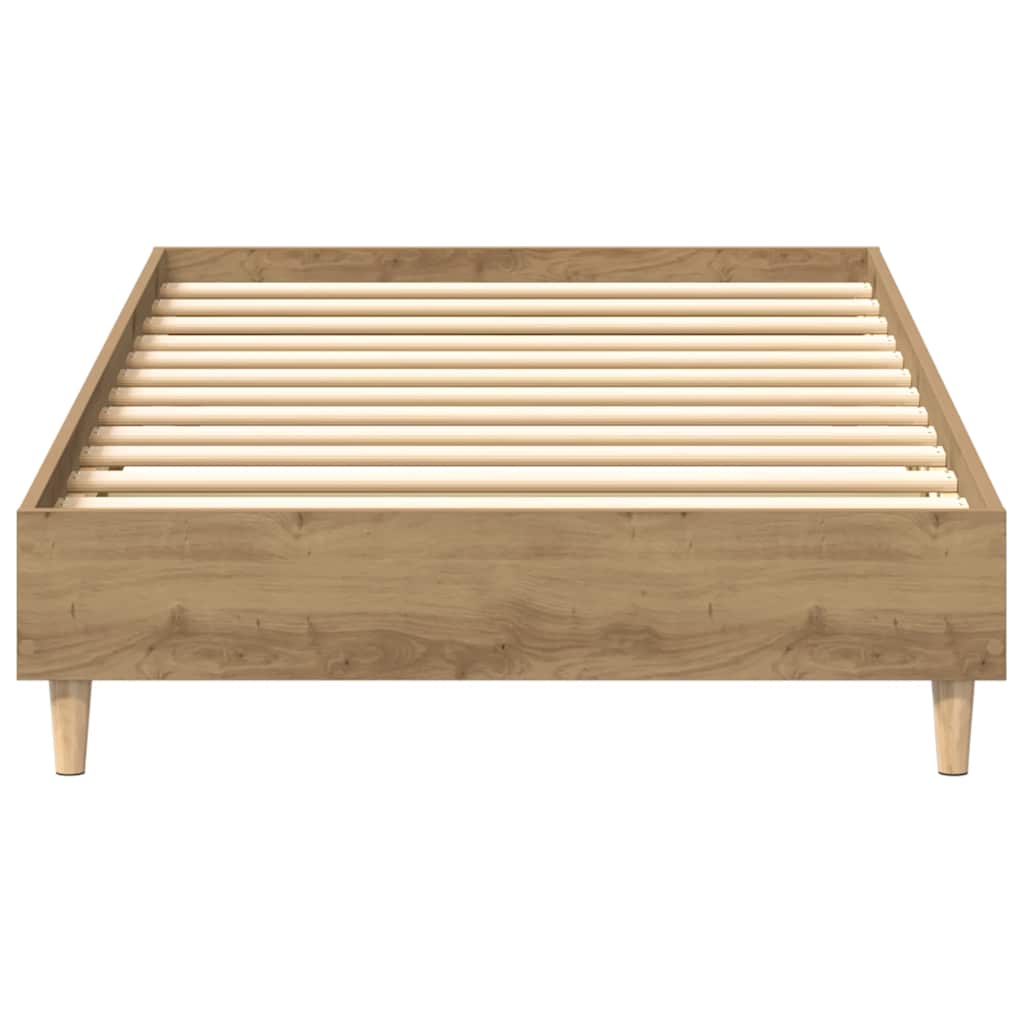 Sengeramme Uten Madrass Artisan Eik 100X200 Cm Konstruert Tre