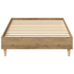 Sengeramme Uten Madrass Artisan Eik 100X200 Cm Konstruert Tre