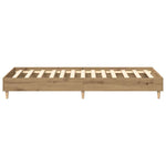 Sengeramme Uten Madrass Artisan Eik 100X200 Cm Konstruert Tre