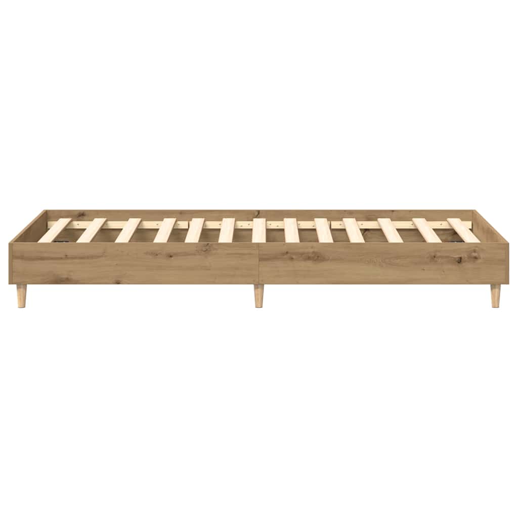 Sengeramme Uten Madrass Artisan Eik 100X200 Cm Konstruert Tre