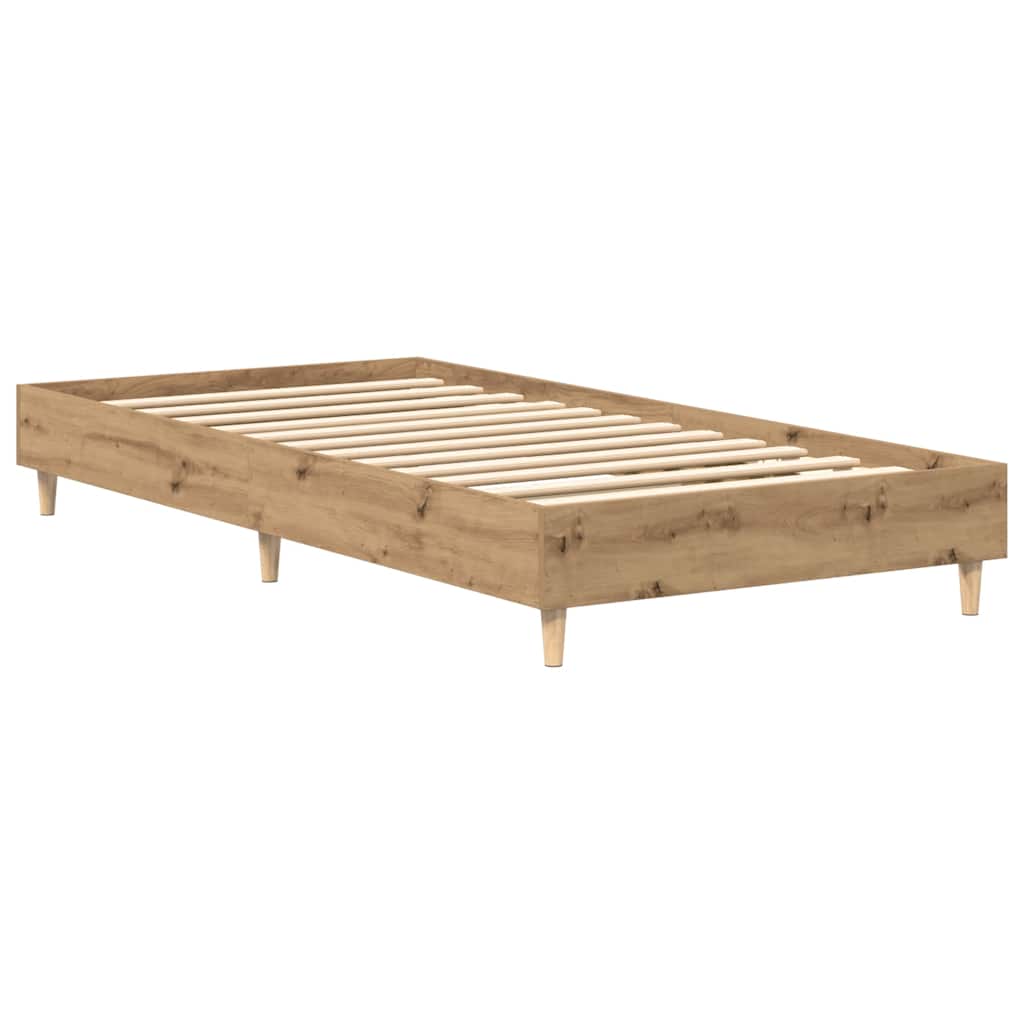 Sengeramme Uten Madrass Artisan Eik 100X200 Cm Konstruert Tre