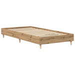 Sengeramme Uten Madrass Artisan Eik 100X200 Cm Konstruert Tre