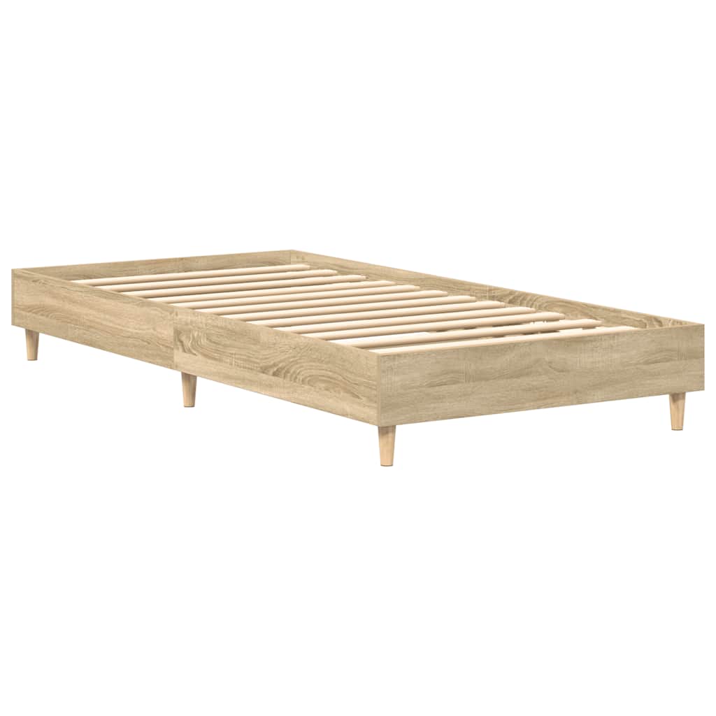 Sengeramme Uten Madrass Sonoma Eik 90X200 Cm Konstruert Tre