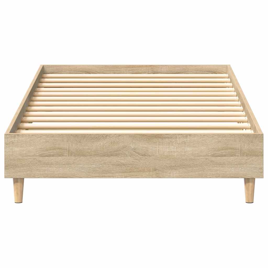 Sengeramme Uten Madrass Sonoma Eik 90X200 Cm Konstruert Tre