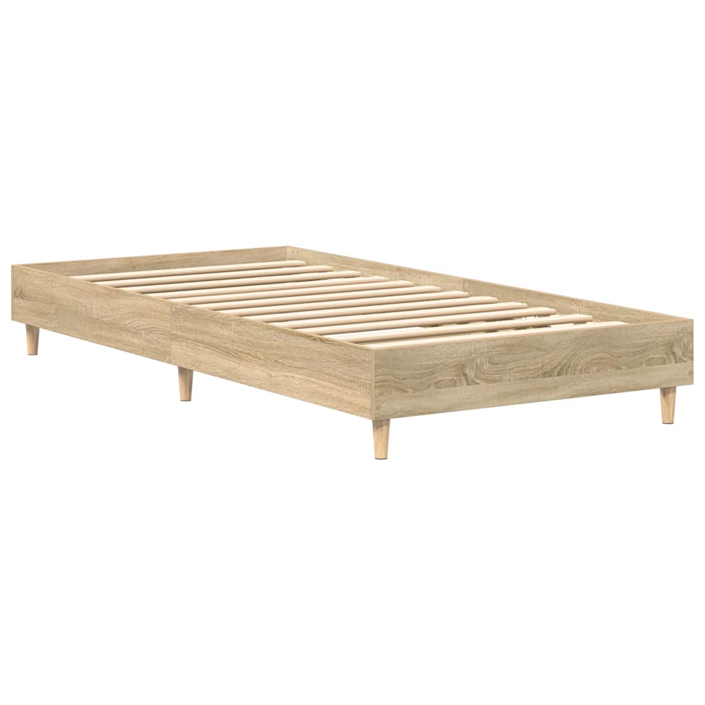 Sengeramme Uten Madrass Sonoma Eik 90X200 Cm Konstruert Tre