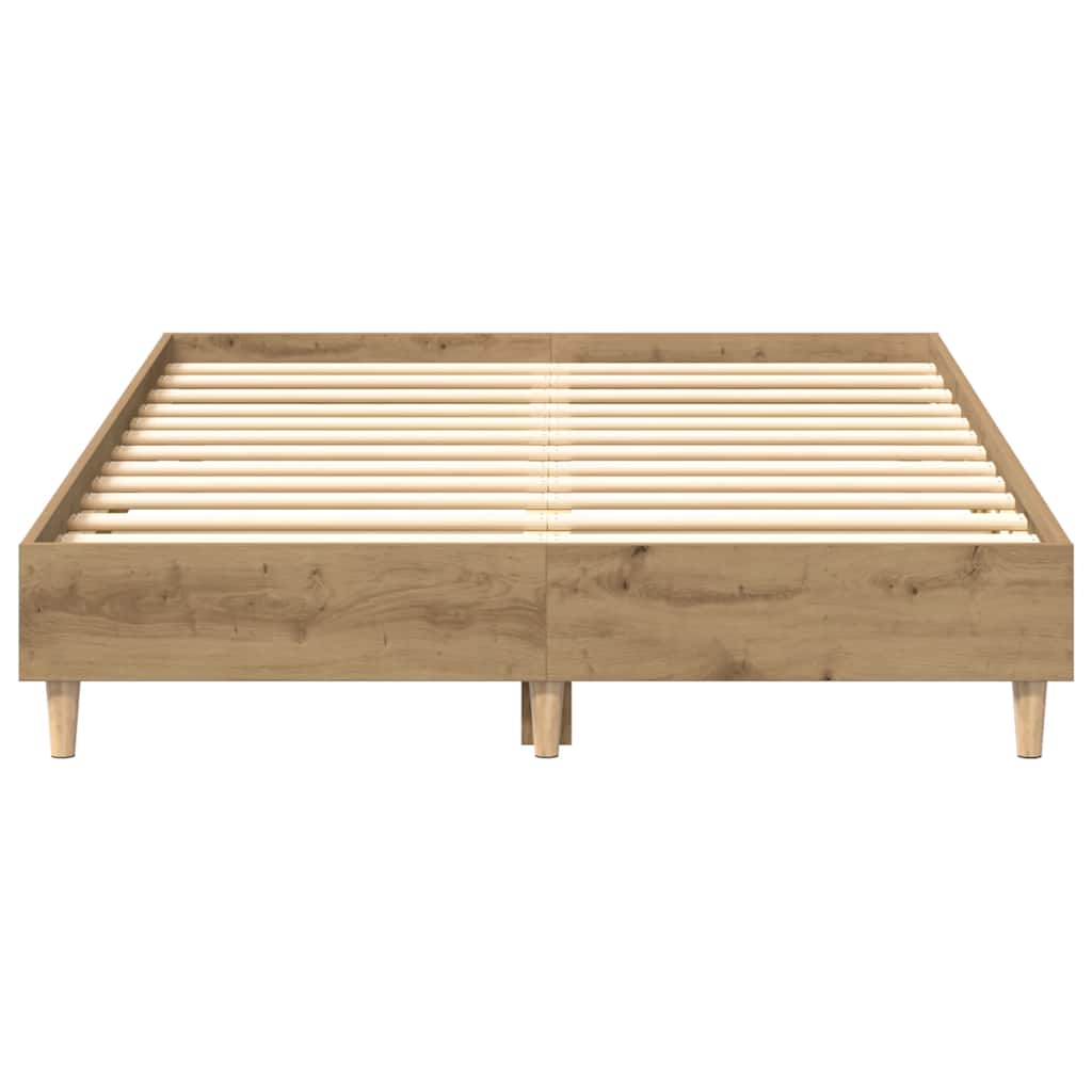 Sengeramme Uten Madrass Artisan Eik 140X190 Cm Konstruert Tre