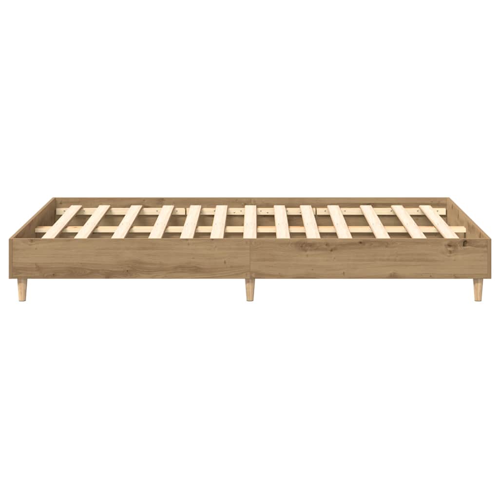 Sengeramme Uten Madrass Artisan Eik 140X190 Cm Konstruert Tre