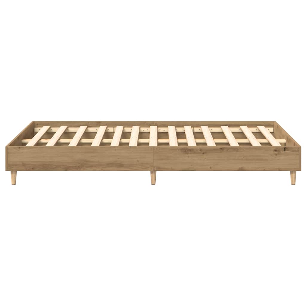 Sengeramme Uten Madrass Artisan Eik 135X190Cm Konstruert Tre