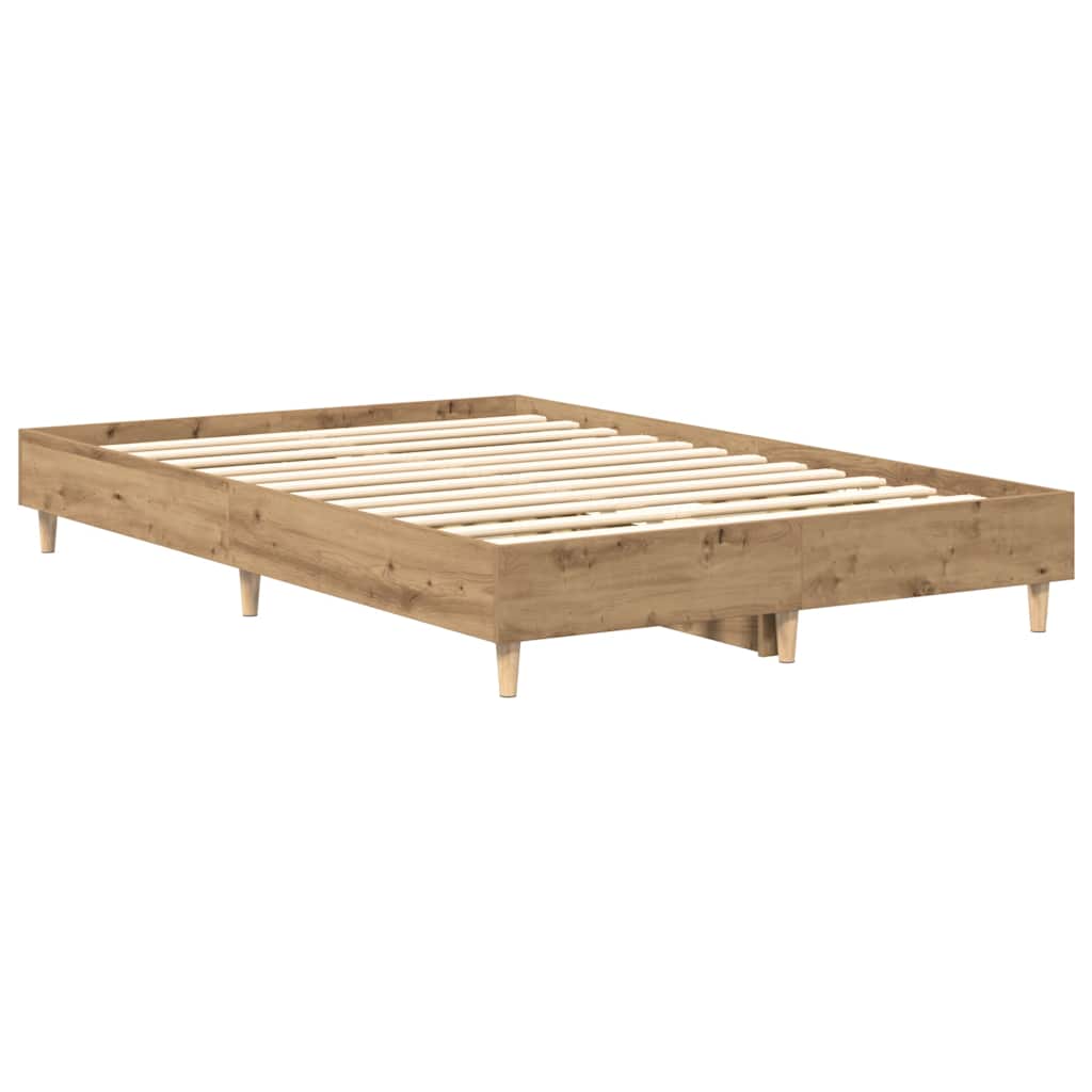 Sengeramme Uten Madrass Artisan Eik 135X190Cm Konstruert Tre