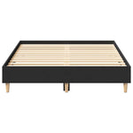 Sengeramme Uten Madrass Svart 120X190 Cm Konstruert Tre