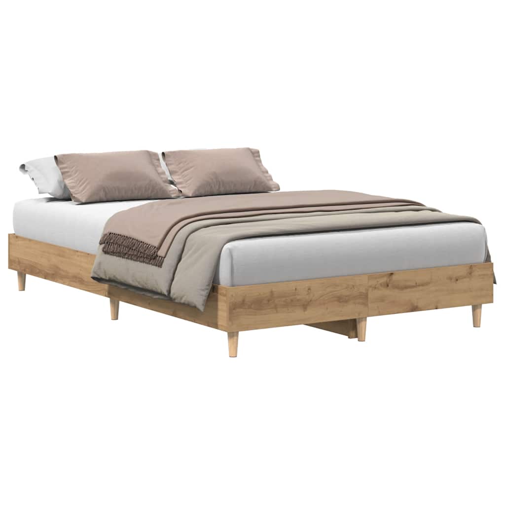 Sengeramme Uten Madrass Artisan Eik 120X190 Cm Konstruert Tre