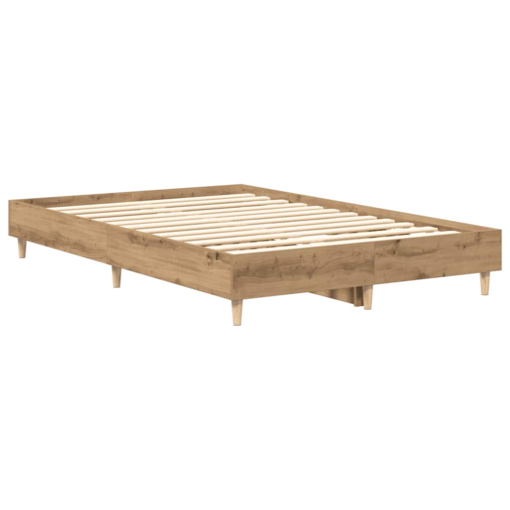Sengeramme Uten Madrass Artisan Eik 120X190 Cm Konstruert Tre