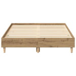 Sengeramme Uten Madrass Artisan Eik 120X190 Cm Konstruert Tre
