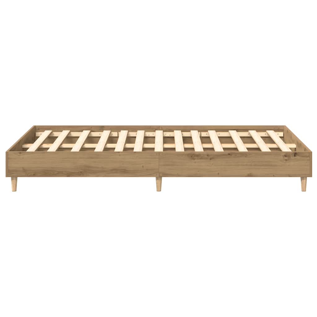 Sengeramme Uten Madrass Artisan Eik 120X190 Cm Konstruert Tre
