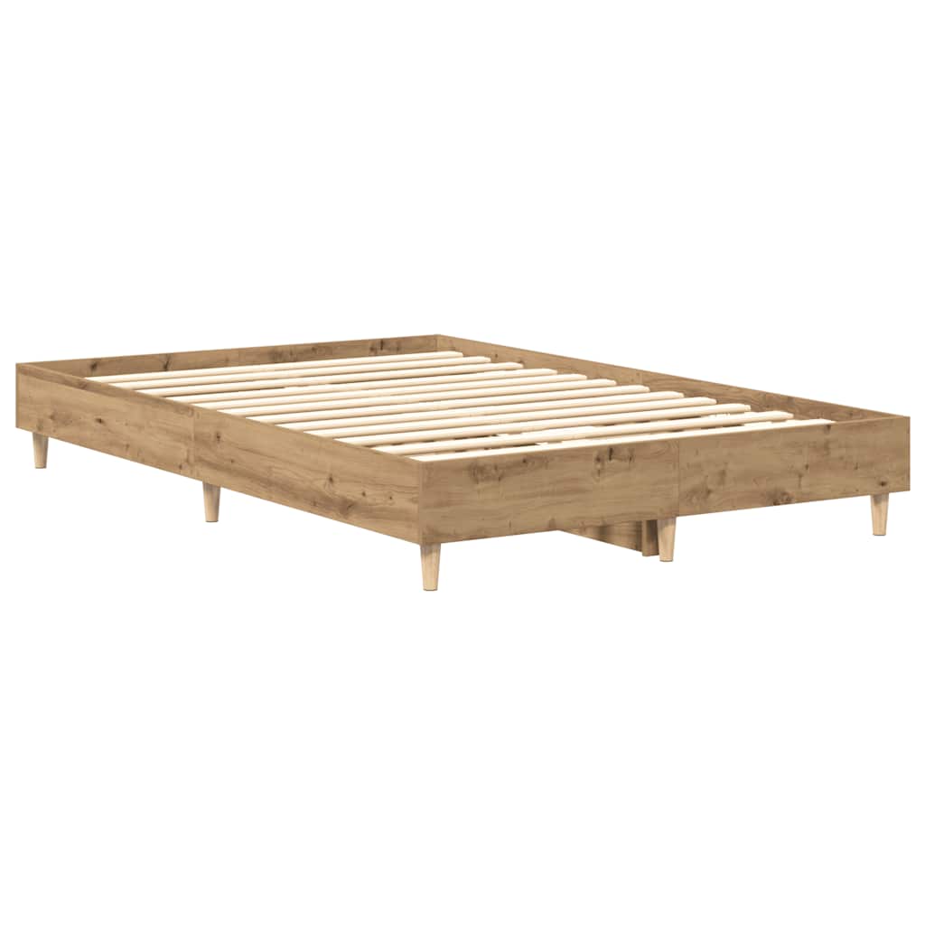 Sengeramme Uten Madrass Artisan Eik 120X190 Cm Konstruert Tre