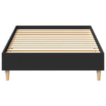 Sengeramme Uten Madrass Svart 90X190 Cm Konstruert Tre