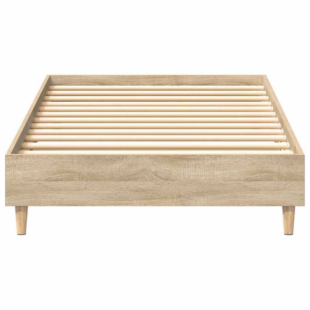Sengeramme Uten Madrass Sonoma Eik 90X190 Cm Konstruert Tre