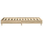 Sengeramme Uten Madrass Sonoma Eik 90X190 Cm Konstruert Tre