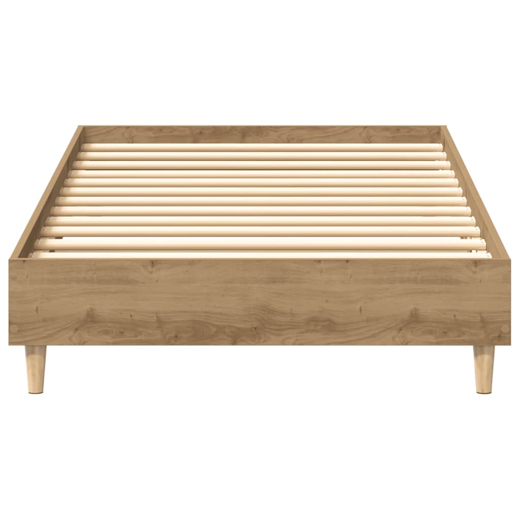 Sengeramme Uten Madrass Artisan Eik 90X190 Cm Konstruert Tre