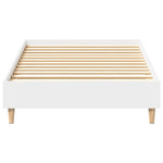 Sengeramme Uten Madrass Hvit 75X190 Cm Konstruert Tre