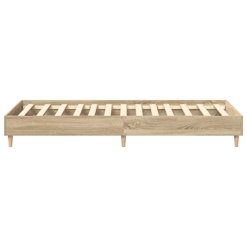 Sengeramme Uten Madrass Sonoma Eik 75X190 Cm Konstruert Tre