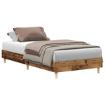Sengeramme Uten Madrass Gammelt Tre 75X190 Cm Konstruert Tre