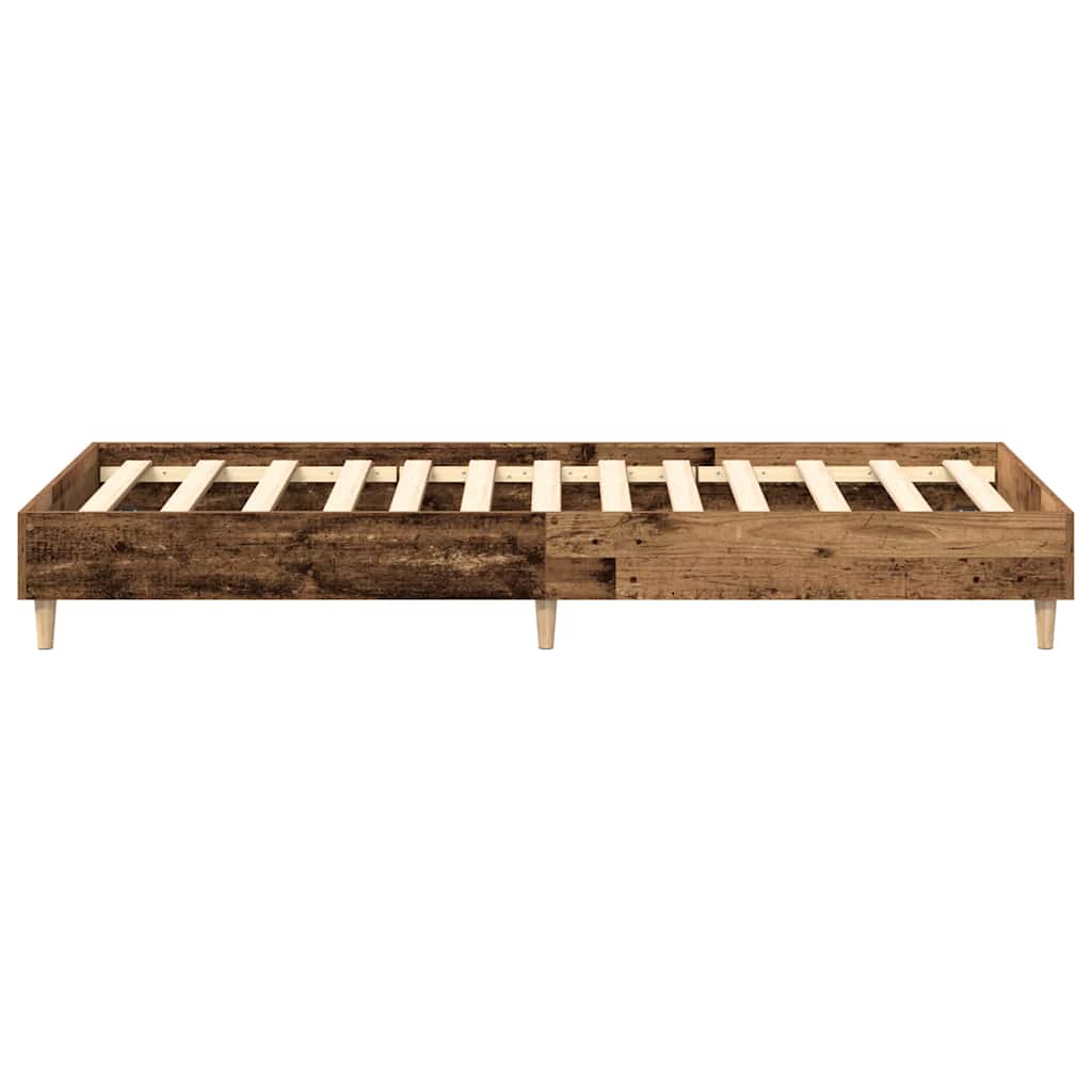 Sengeramme Uten Madrass Gammelt Tre 75X190 Cm Konstruert Tre