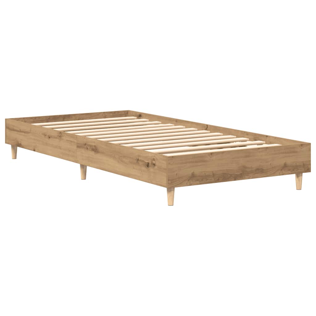 Sengeramme Uten Madrass Artisan Eik 75X190 Cm Konstruert Tre