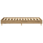 Sengeramme Uten Madrass Artisan Eik 75X190 Cm Konstruert Tre